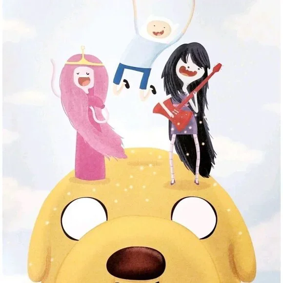 2014 Adventure Time Poster Jake Finn Marceline Nidhi Chanani 16 x 11" DWJJ8 - Picture 1 of 2